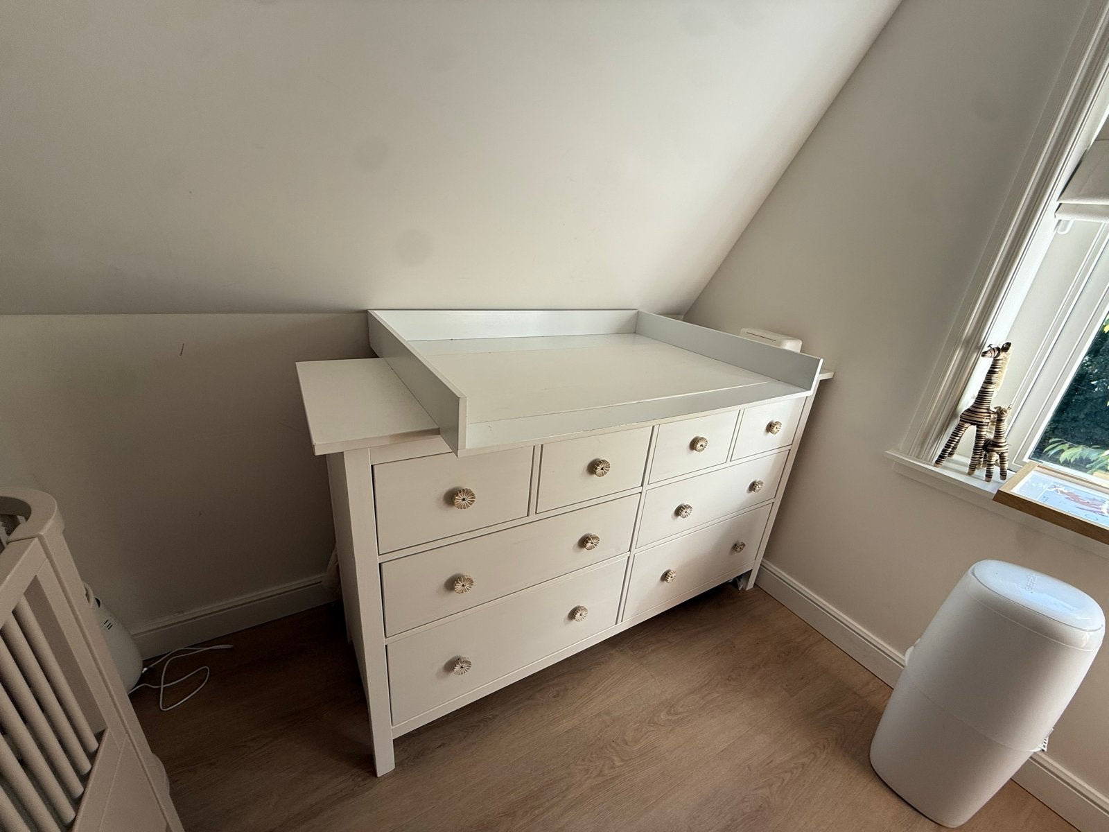 Ikea Hemnes Witte commode met 9 lades en opzetstuk, Ophalen, Gebruikt, 50 tot 70 cm, 100 cm of meer