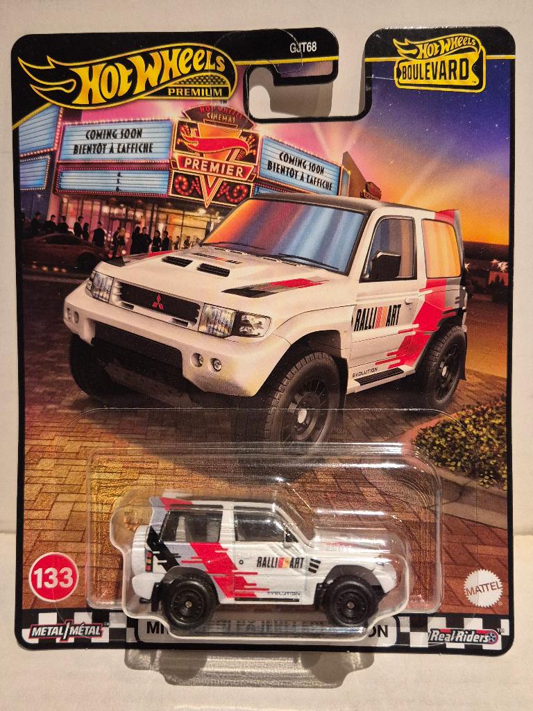 Hotwheels Premium 1/64 Mitsubishi Pajero Evolution, Hobby en Vrije tijd, Modelauto's | Overige schalen, Nieuw, Auto, Ophalen of Verzenden