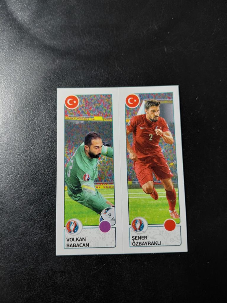 Babacan/ozbayrkali (turkije) panini ek 2016, Ophalen of Verzenden, Nieuw, Buitenlandse clubs, Poster, Plaatje of Sticker