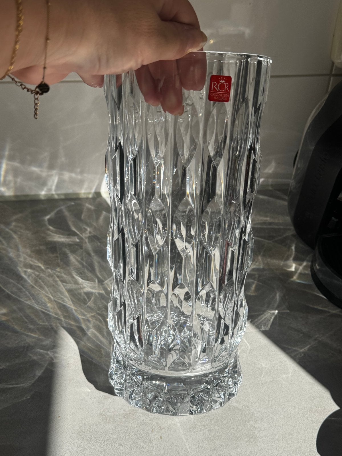 Nieuwe RCR Kristallen Vaas - Tijdloze Elegantie, Ophalen of Verzenden