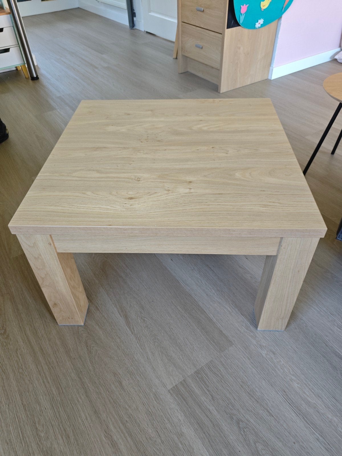Salontafel Sanne Leen Bakker 70x70, Ophalen, Vierkant, 50 tot 100 cm, 50 tot 100 cm