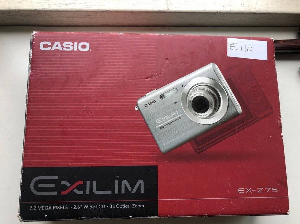Casio Exilim EX-Z75 Digitale Compactcamera 7.2 MP, Audio, Tv en Foto, Fotocamera's Digitaal, Ingebouwde flitser, Casio, Ophalen of Verzenden