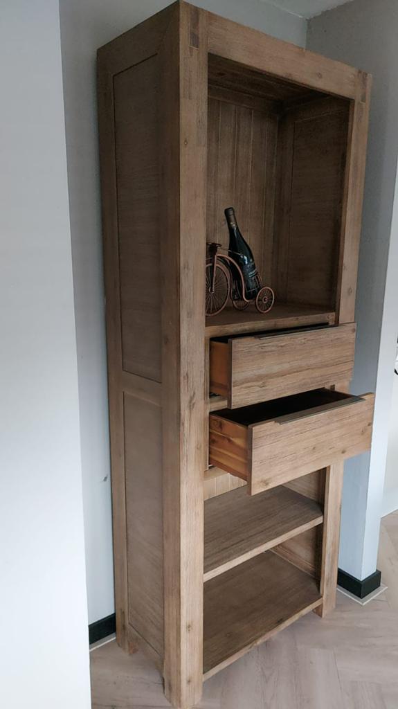 Hoge kast pronto, Huis en Inrichting, Kasten | Boekenkasten, Ophalen, 50 tot 100 cm, Zo goed als nieuw, 150 tot 200 cm