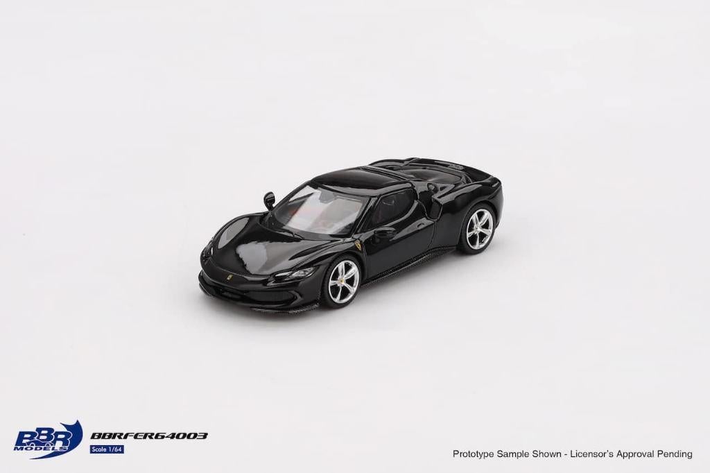 BBR 1/64 Ferrari 296 GTB(nero Daytona 2024) BBR027, Verzenden, Nieuw, Auto
