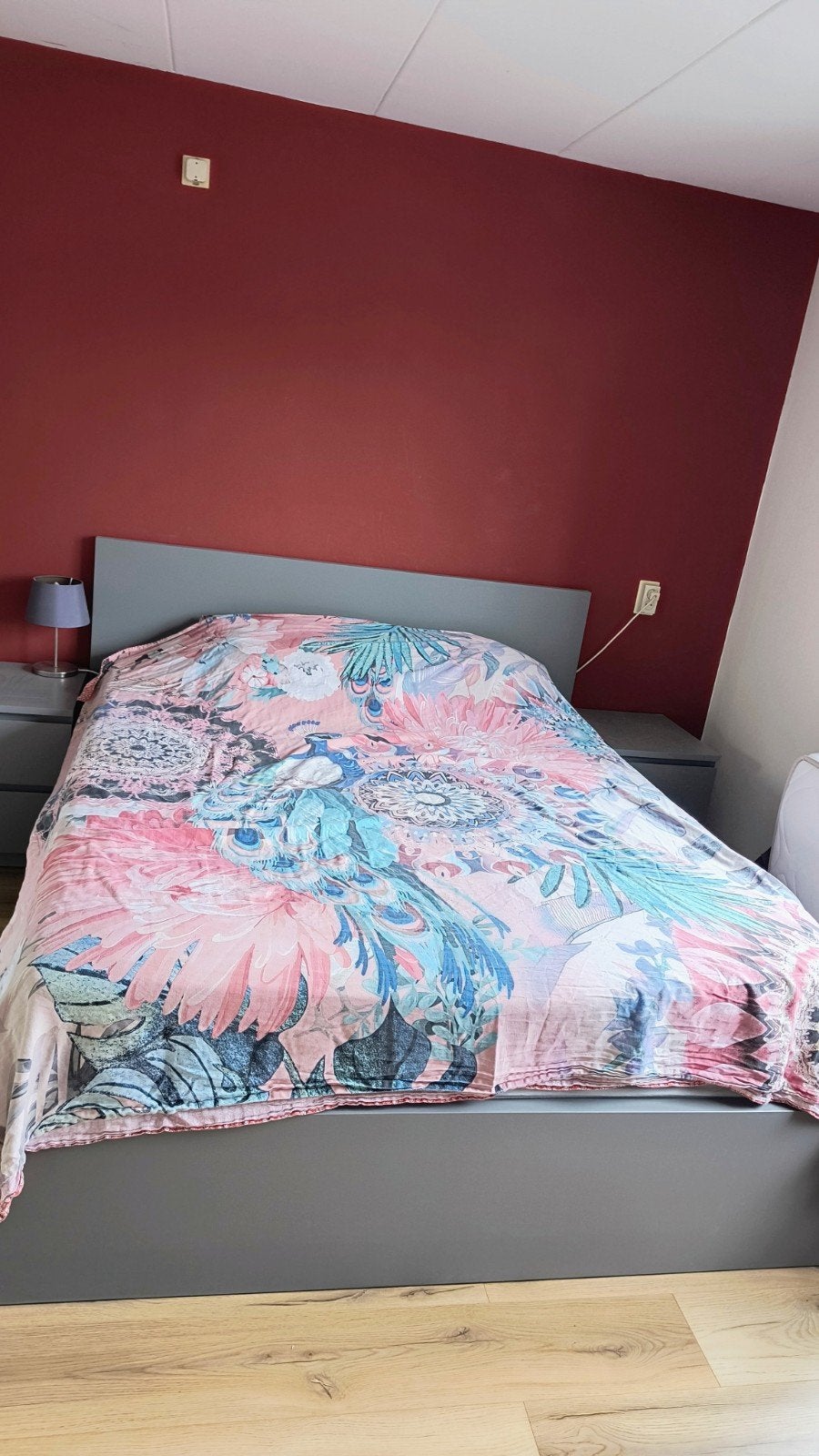 Tweepersoonsbed met opberglades, Tweepersoons, Ophalen of Verzenden, Zo goed als nieuw, 200 cm