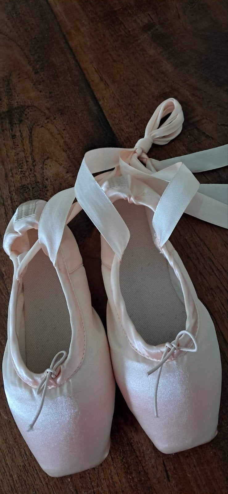 Zalm roze ballet spitzen, maat 35 - decoratief gebruikt, Ophalen of Verzenden, Zo goed als nieuw, Schoenen