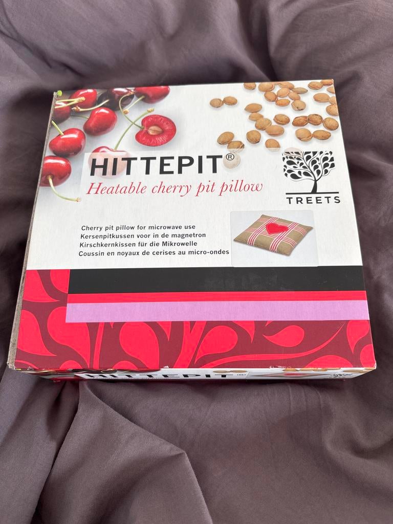 hittepit kersenpit kussen - verwarmbaar kussen, Ophalen of Verzenden, Nieuw, Beige, Vierkant