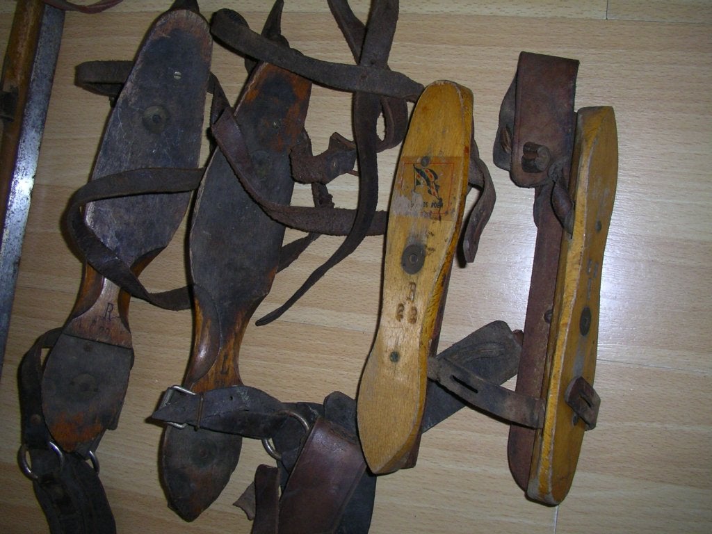 oude houten schaatsen, Ophalen, Gebruikt, Friese doorlopers, Overige merken