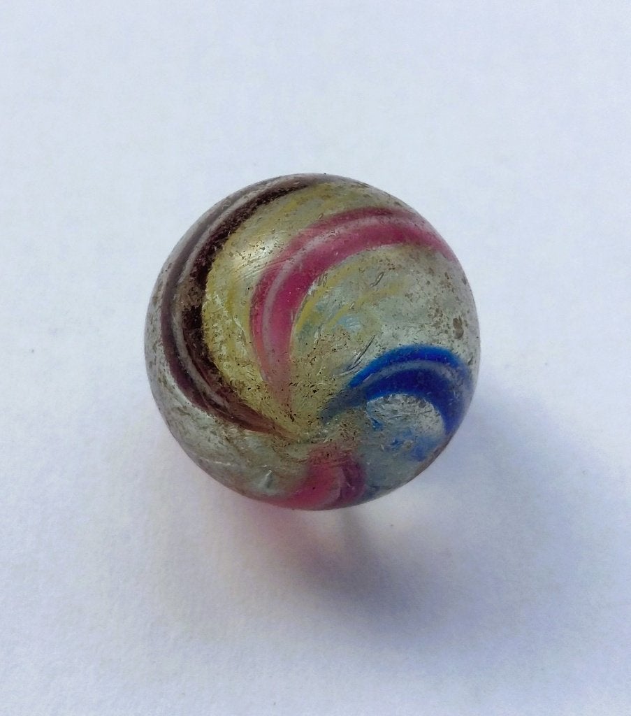Omstreeks 1850 -1900 Bodemvondst Glazen Knikker, Antiek en Kunst, Ophalen of Verzenden