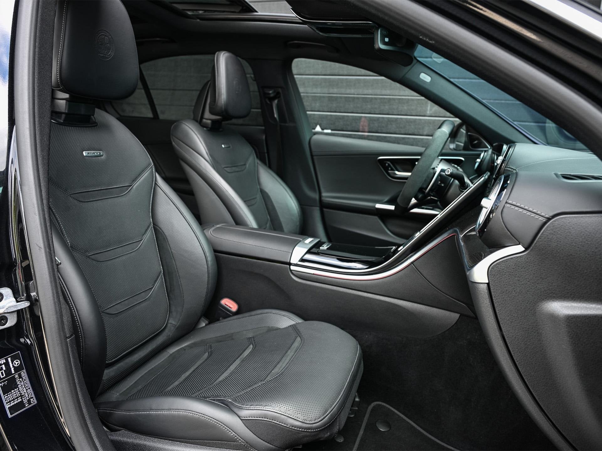 Mercedes-Benz C-klasse AMG 63 S E Performance 680pk | Achter, Auto's, Automaat, 4 cilinders, 2065 kg, Zwart