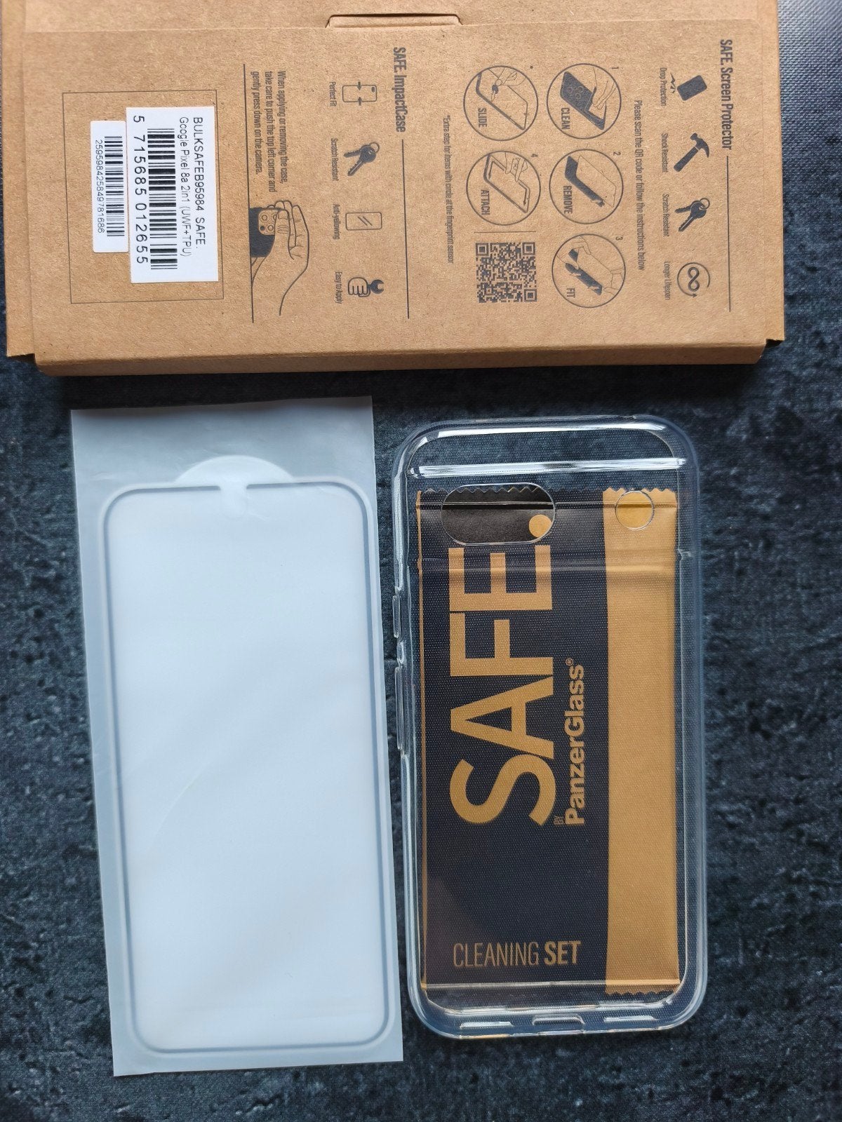 Beschermhoesje + PanzerGlass voor Google Pixel 8a, Ophalen of Verzenden, Nieuw