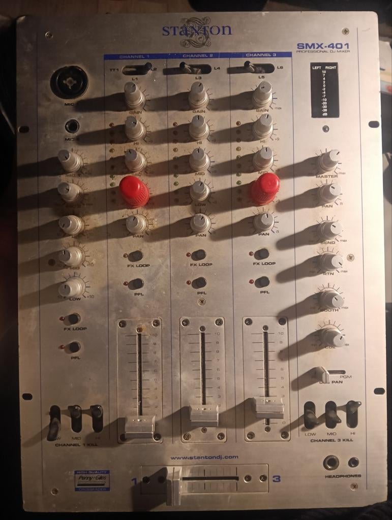 Stanton SMX-401 DJ Mixer - 3 Kanaals, Muziek en Instrumenten, Mengpanelen, Ophalen of Verzenden