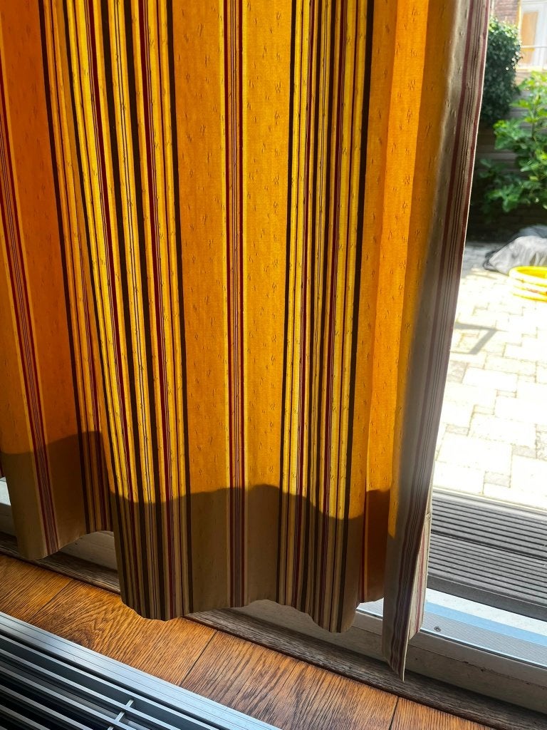Gordijnen te koop, Huis en Inrichting, Ophalen, Gebruikt, 160 cm, In te korten