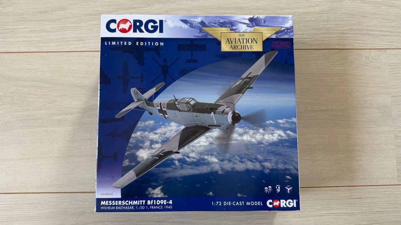 Corgi AA28005 Messerschmitt Bf109E4 White 1, Ophalen of Verzenden, Zo goed als nieuw, Schaalmodel