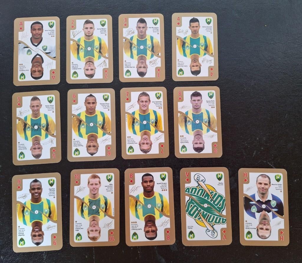 Complete set speelkaarten ADO Den Haag 2012-13, Ophalen of Verzenden, Zo goed als nieuw, Overige binnenlandse clubs, Poster, Plaatje of Sticker