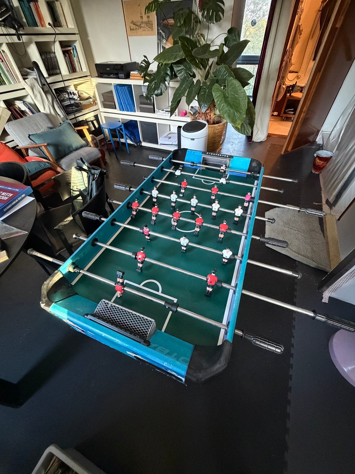 Tafelvoetbaltafel, Ophalen, Gebruikt