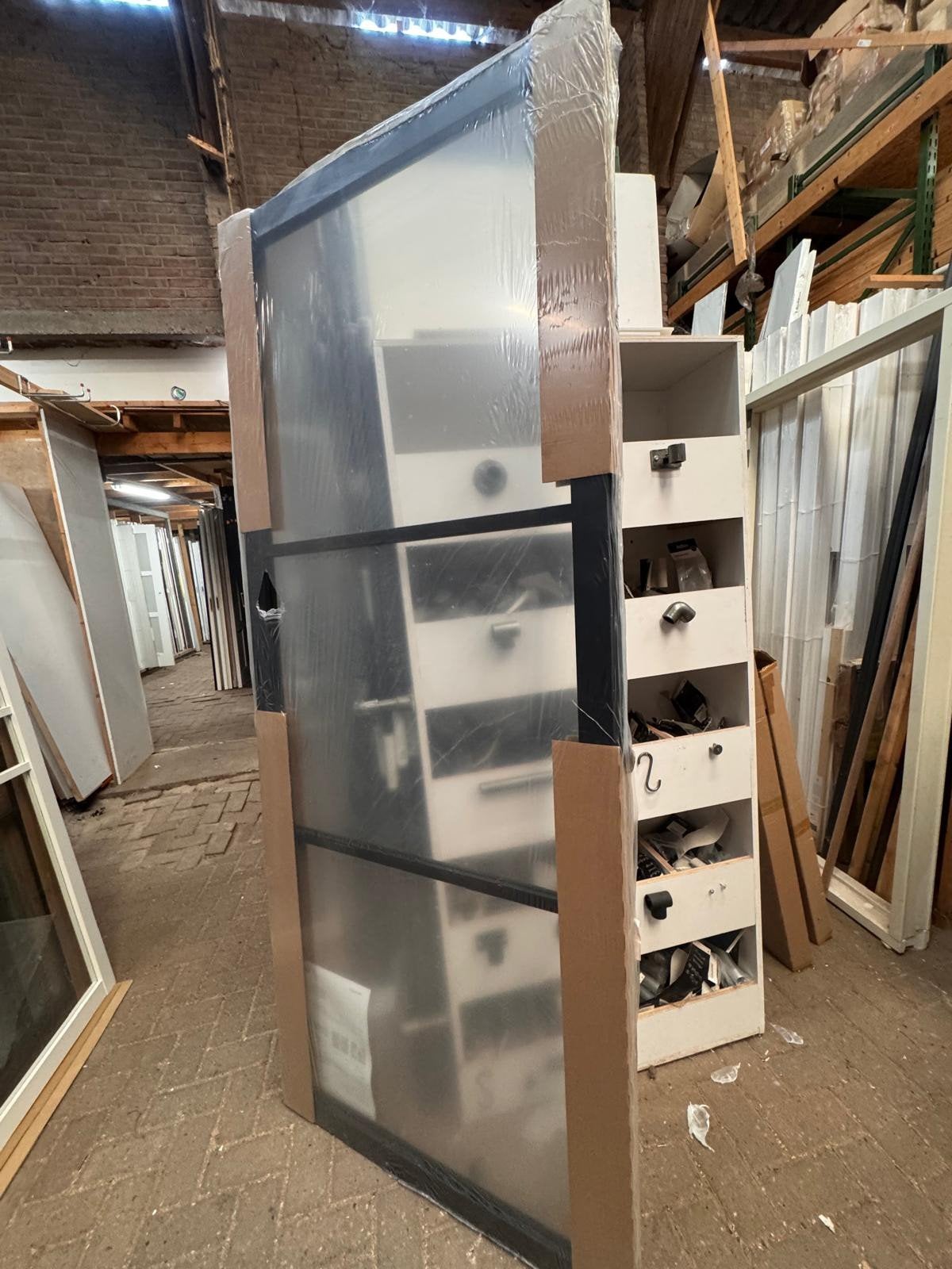 93x231,5 binnendeur opdek links Svedex nieuw  SD3, Ophalen, Binnendeur, Nieuw, Glas