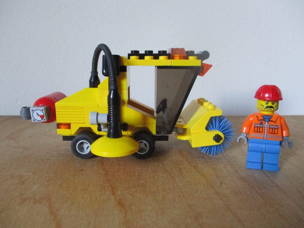 Lego 7242 straatveegmachine, Lego, Ophalen of Verzenden, Complete set, City