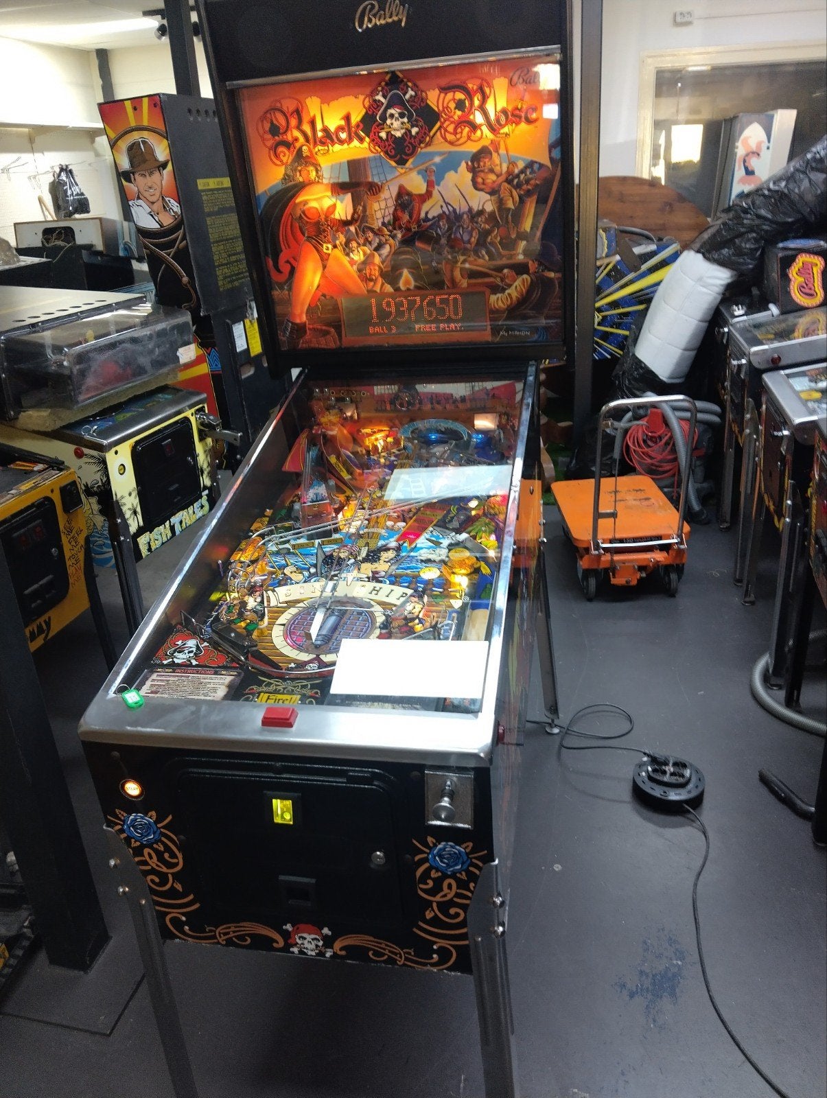 Black rose, Verzamelen, Automaten | Flipperkasten, Ophalen, Williams, Zo goed als nieuw, Dot-matrix