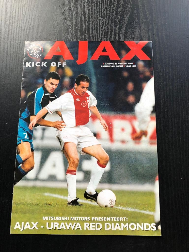 Programma oefenduel Ajax - Urawa Red Diamonds 2000, Ophalen of Verzenden, Zo goed als nieuw, Ajax, Boek of Tijdschrift