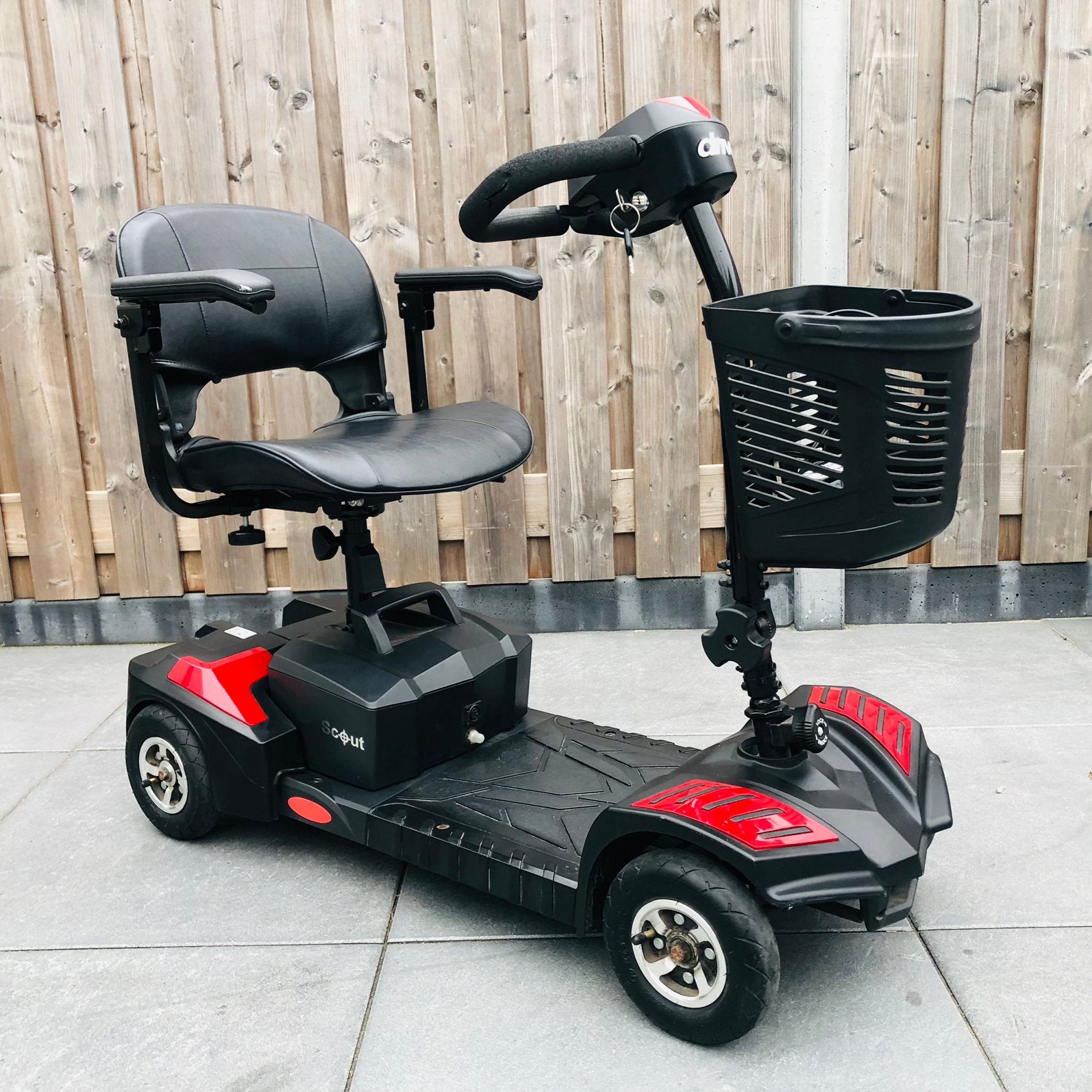 Opvouwbare inklapbare scootmobiel demontabel 4 wiel, Ophalen of Verzenden, Zo goed als nieuw