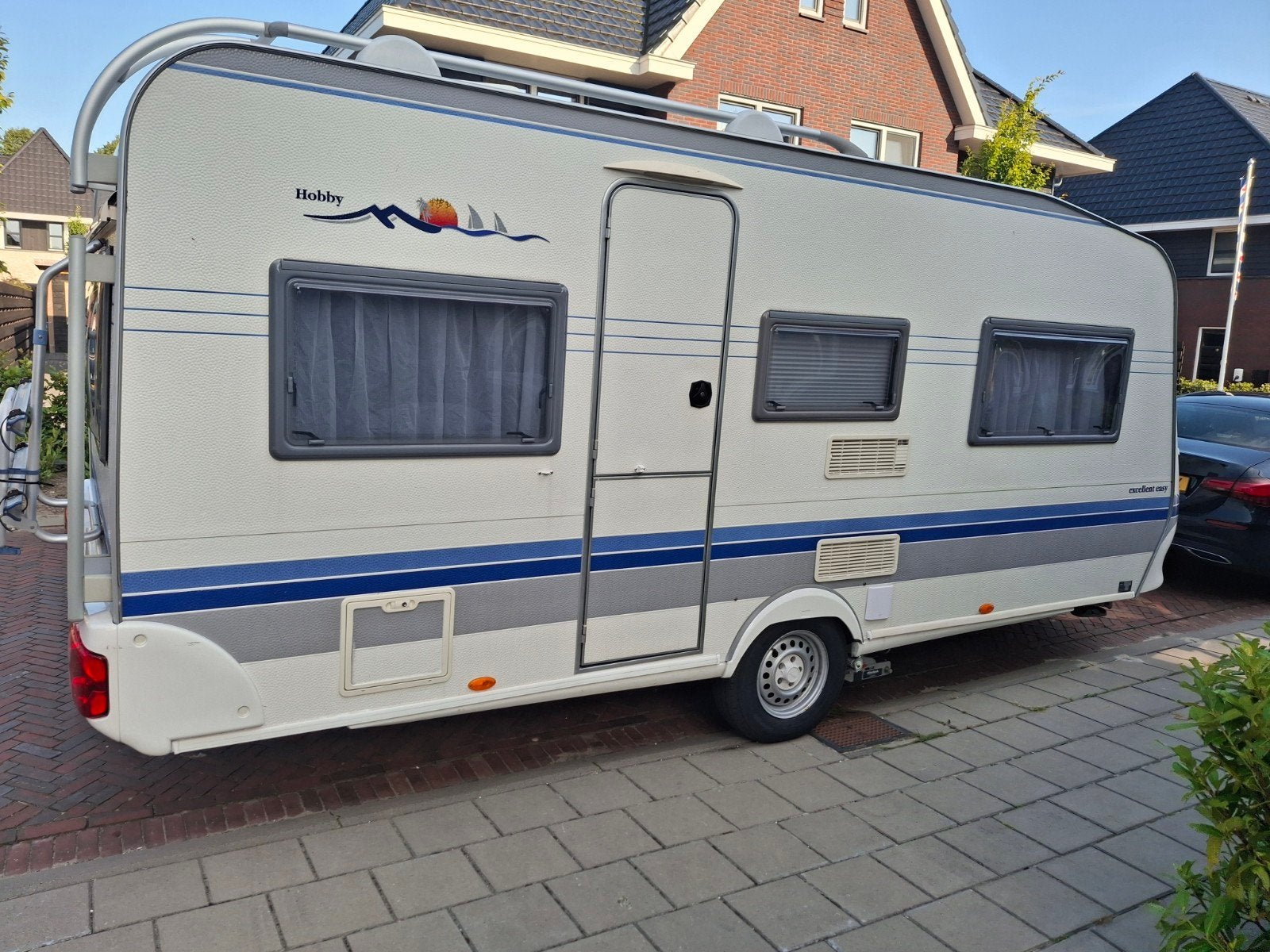 Hobby 495 UK - Dakairco - Mover - Isabella tent - Stapelbed, Caravans en Kamperen, Rondzit, Hobby, Particulier, 6 tot 7 meter