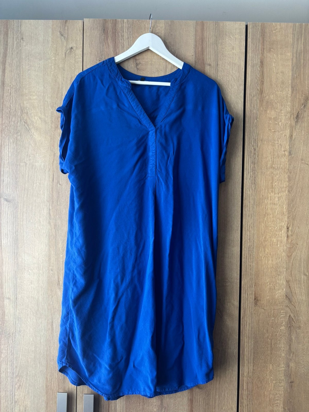 Jurk ms mode, Blauw, Maat 46/48 (XL) of groter, Ophalen of Verzenden, Zo goed als nieuw