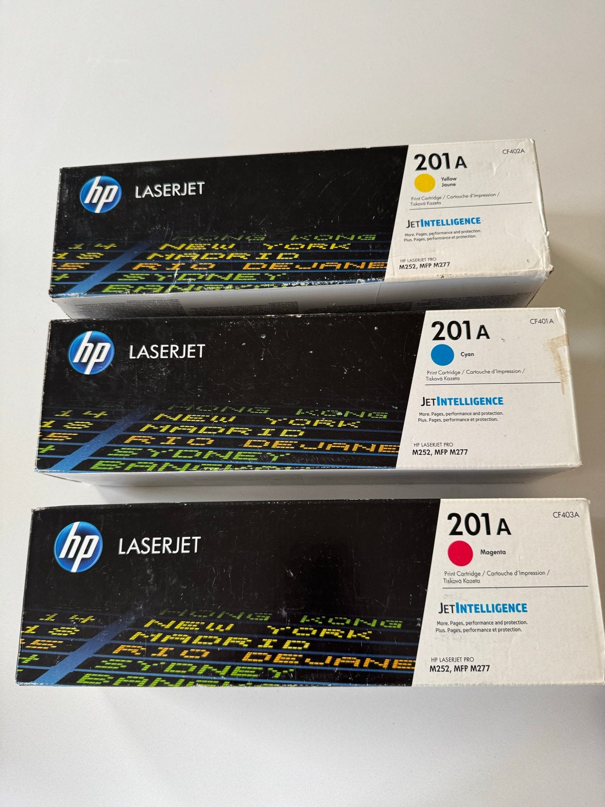 HP LaserJet 201A Toner Cartridges (CMY) - Nieuw, Computers en Software, Printers, Verzenden, Nieuw