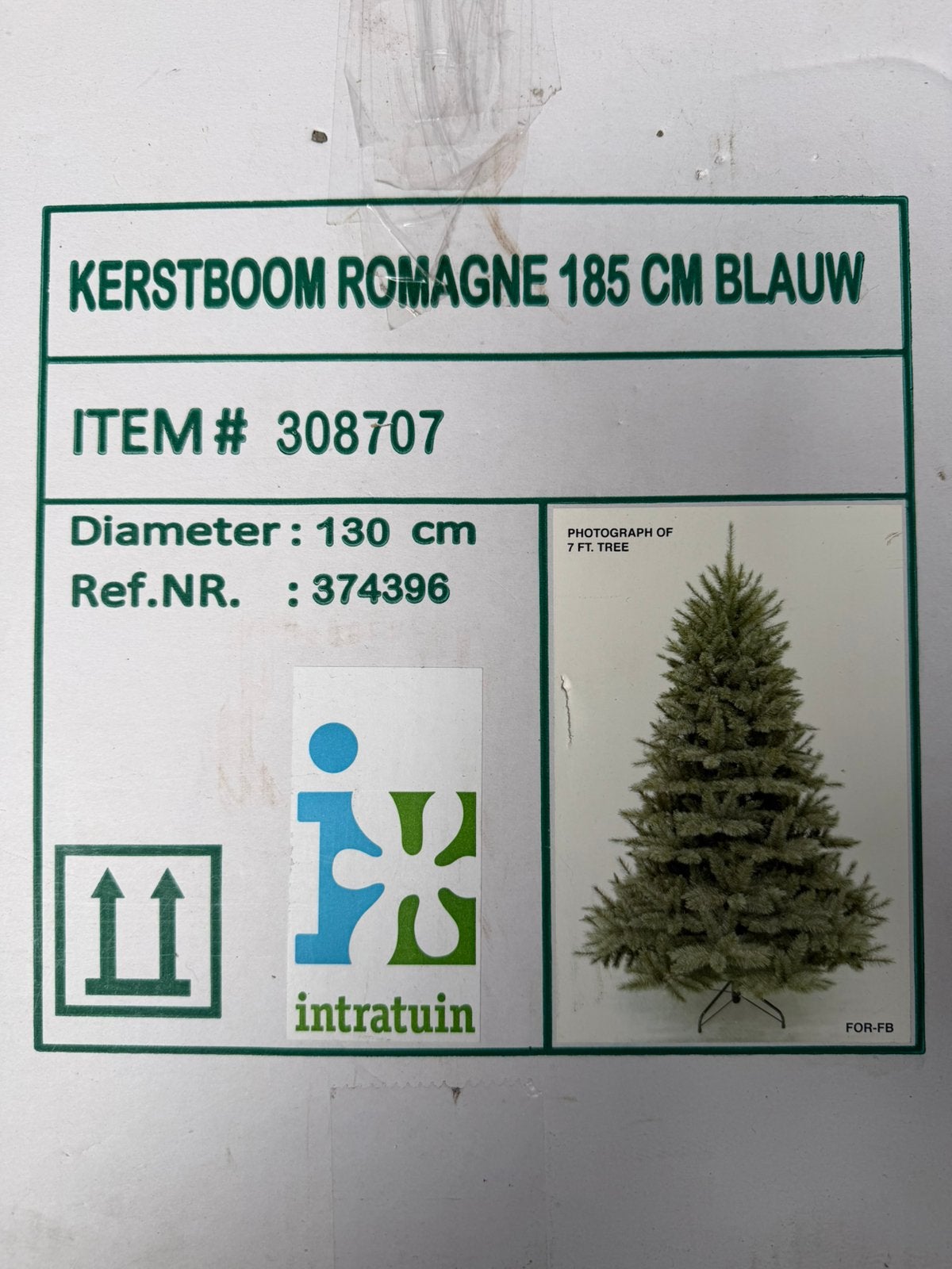 Kunst kerstboom 185cm hoog, Diversen, Ophalen of Verzenden, Zo goed als nieuw