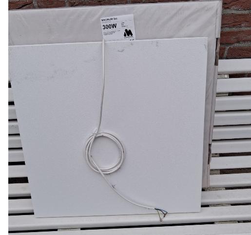 Magnum Sol warmtestraler 59x59cm 300W - wit, Ophalen, 30 tot 80 cm, 60 tot 150 cm, 800 watt of meer