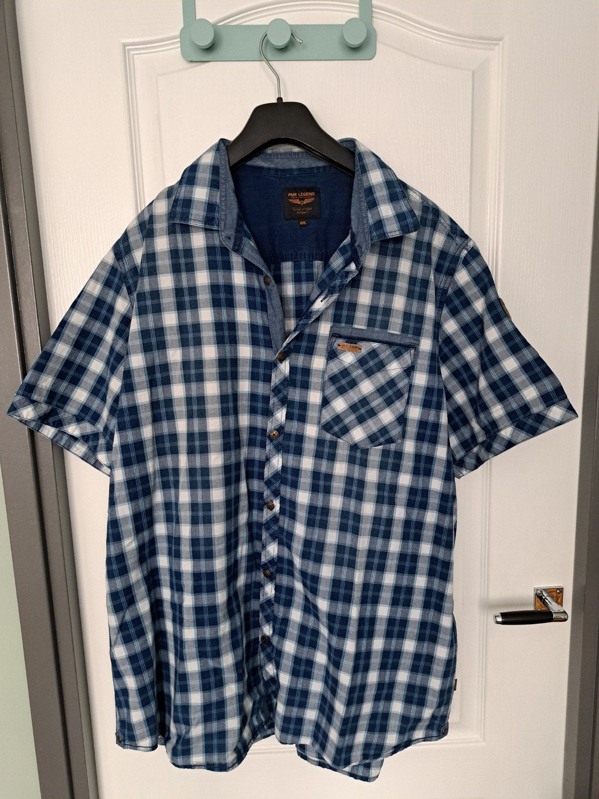 PME Legend overhemd XXXL, Kleding | Heren, Overhemden, Ophalen, Blauw, Pall Mall PME Legend, Zo goed als nieuw