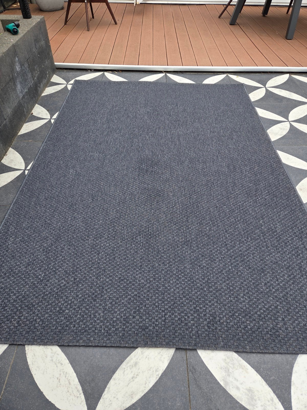 IKEA MORUM Vloerkleed - Grijs - 160x230 cm, Huis en Inrichting, Gebruikt, Modern, Scandinavisch, 150 tot 200 cm, 200 cm of meer