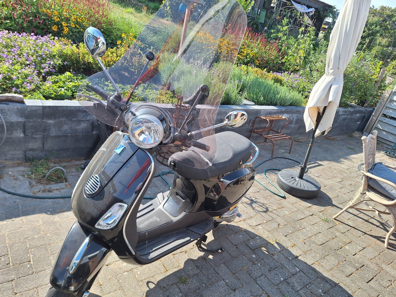 Goed rijdende Vespa 4tv4 scooter met nieuwe cilinderkop, Fietsen en Brommers, Ophalen, Piaggio, Gebruikt, Benzine