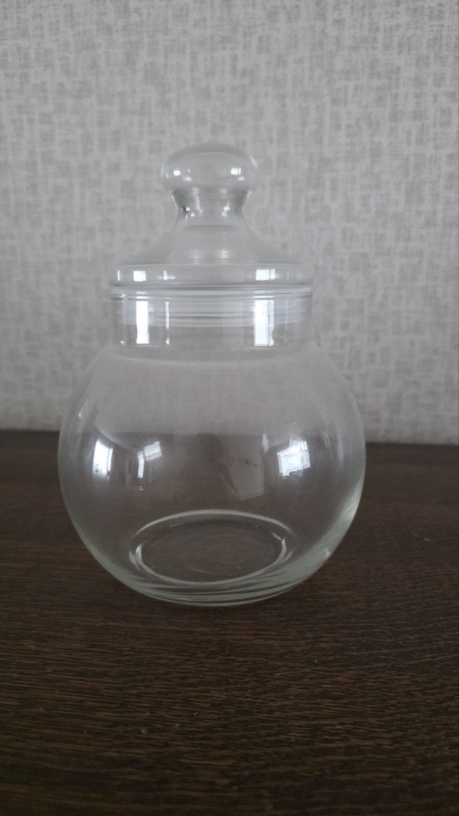 Glazen snoeppot met deksel, Ophalen of Verzenden, Nieuw, Glas, Modern