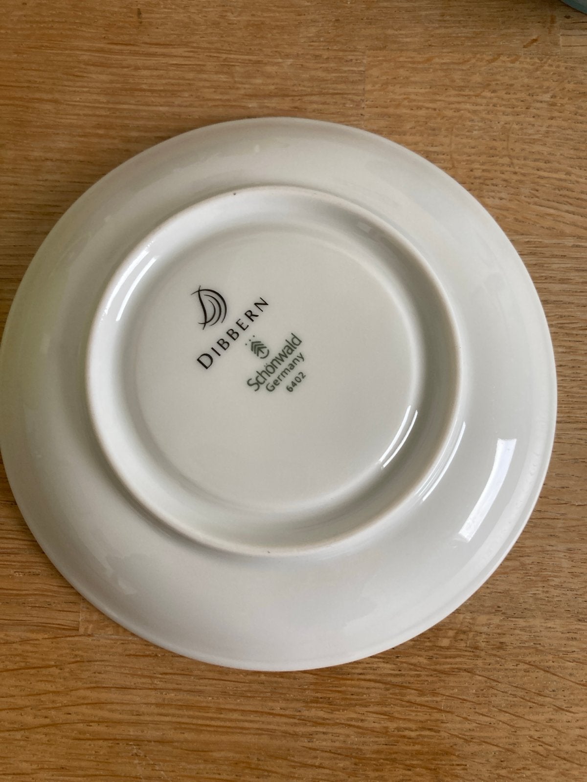 Dibbern servies: groene kop en schotel, Ophalen of Verzenden, Gebruikt, Overige merken, Kop(pen) en/of Schotel(s)