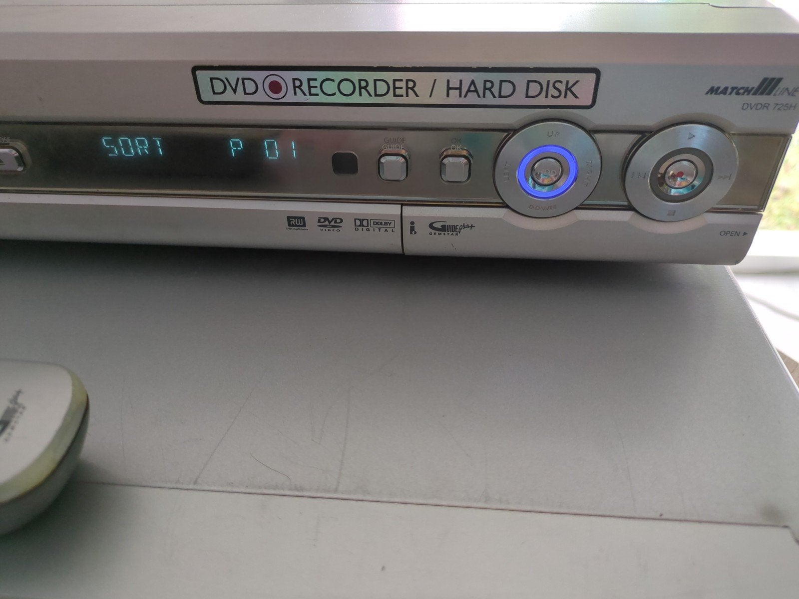 Philips DVDR725H DVD Recorder/Harddiskrecorder, Ophalen, Gebruikt, Harddiskrecorder, Met dvd-recorder