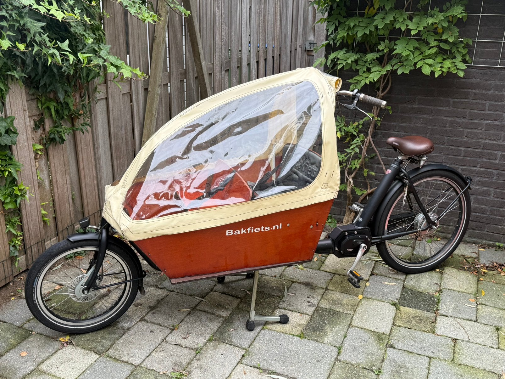 Te koop Elektrische Bakfiets NL Cruiser automaat, Fietsen en Brommers, Ophalen, Zo goed als nieuw, 4 kinderen of meer