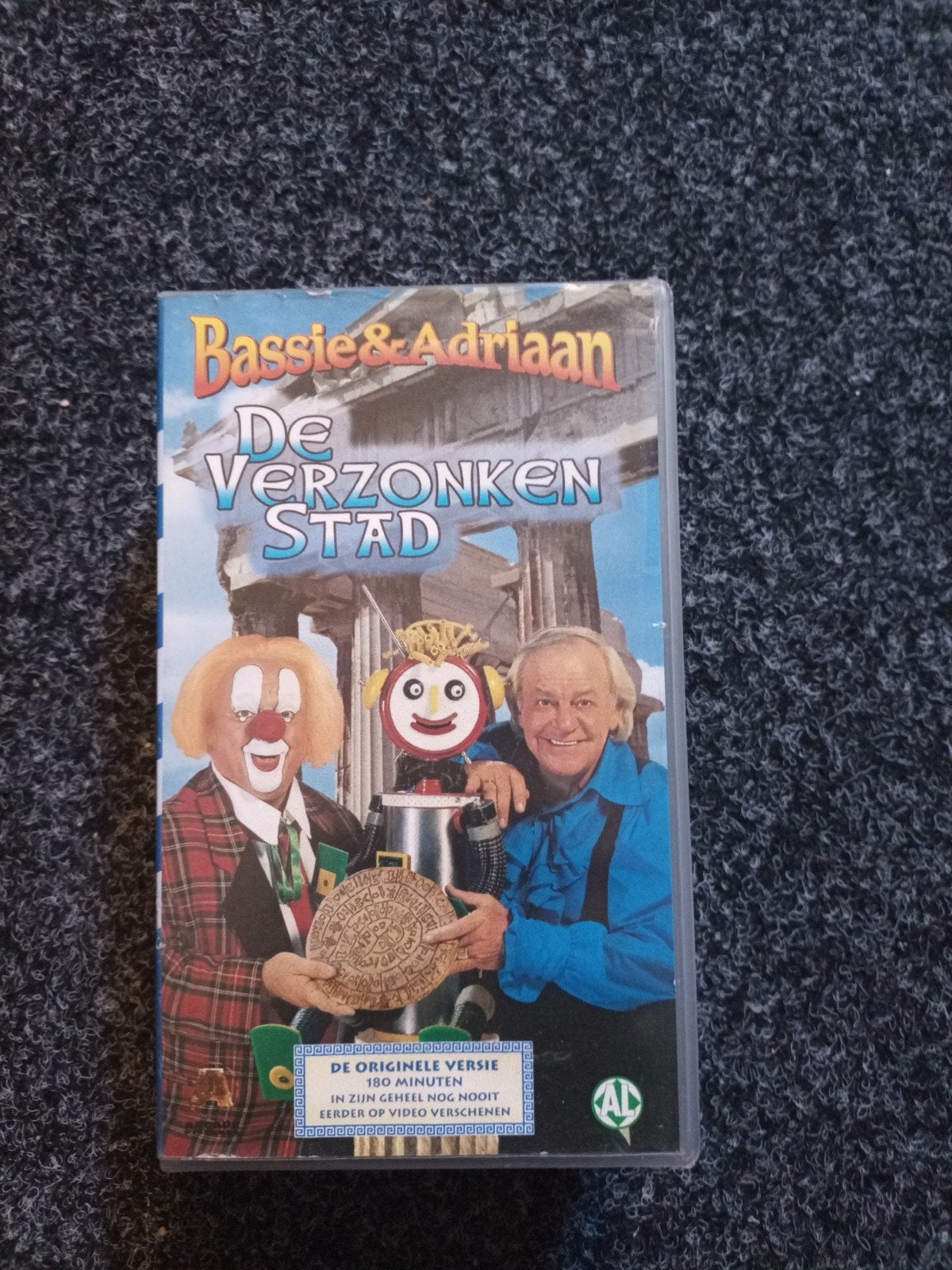 Bassie & Adriaan - De Verzonken Stad VHS (Originele Versie), Cd's en Dvd's, Boxset, Gebruikt, Alle leeftijden, Kinderfilm