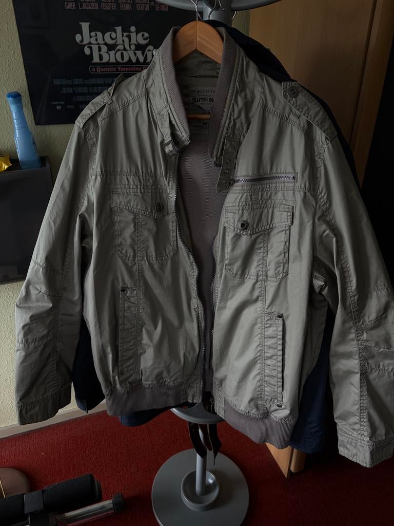 Angelo Litrico Heren Bomberjack - Zo goed als nieuw, Ophalen, Gedragen, Maat 56/58 (XL), Beige