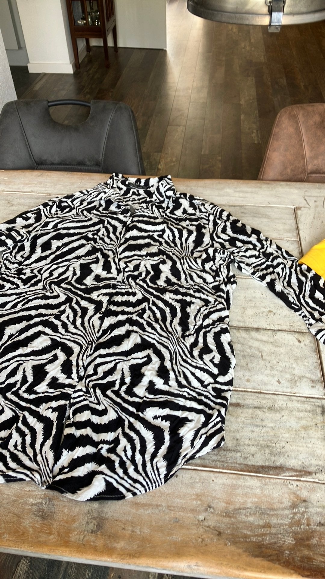 Zwart witte tuniek maat M, Kleding | Dames, Ophalen of Verzenden, Zo goed als nieuw, Maat 38/40 (M), Zwart