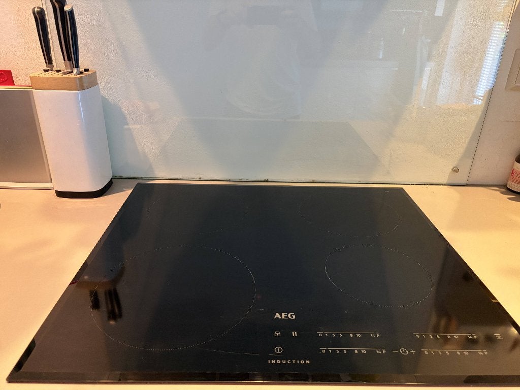 AEG Inductiekookplaat (IKB64401FB) – 60 cm, 4 zones., Witgoed en Apparatuur, Ophalen, Gebruikt, 4 kookzones, Inbouw