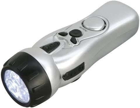 Skymaster 3 LED dynamo zaklamp alarm radio noodpakket NIEUW, Ophalen of Verzenden, Nieuw