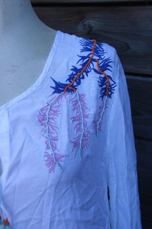 Tuniek wit/ kleur Didi mt 42 Vaste prijs, Kleding | Dames, Wit, Maat 42/44 (L), Didi, Ophalen of Verzenden