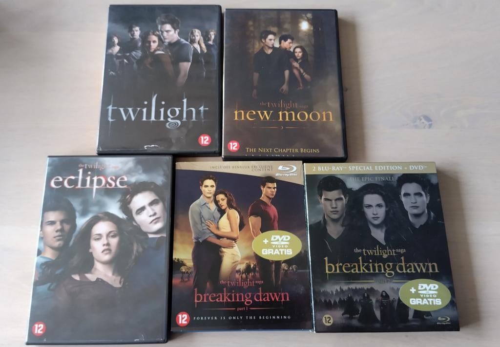 The Twilight Saga Complete Collectie (5 DVD's), Gebruikt, Boxset, Drama, Ophalen of Verzenden
