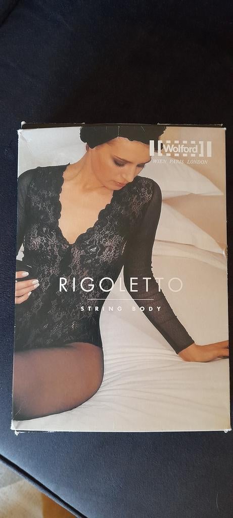 Wolford nieuwe stringbody Rigoletto Black lace maat S, Wolford, Verzenden, Zwart, Body of Korset