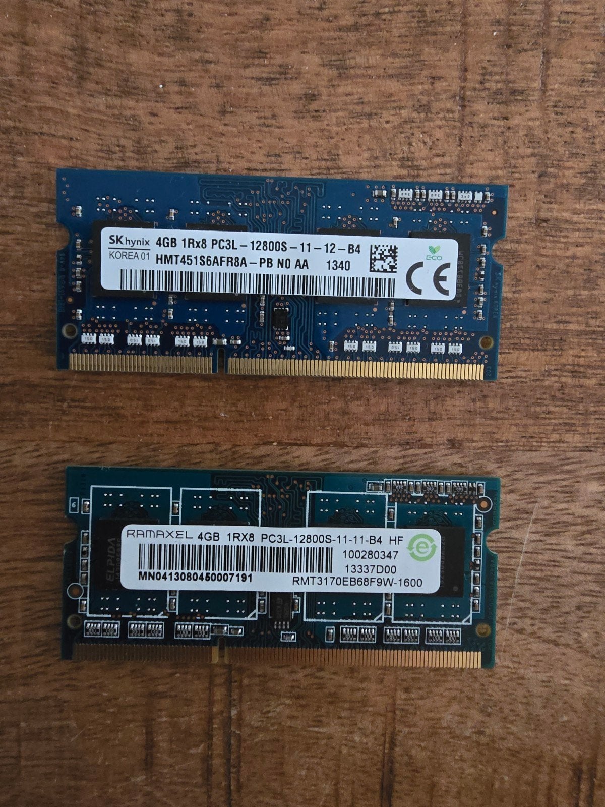4GB DDR3L RAM Geheugenmodules (2 stuks) voor Laptop, Computers en Software, RAM geheugen, Gebruikt, DDR3, Ophalen of Verzenden