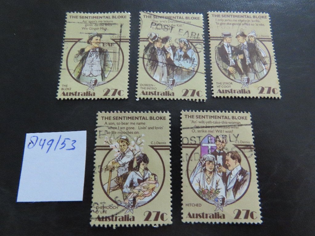 Australie minr 849/53, Ophalen of Verzenden, Gestempeld