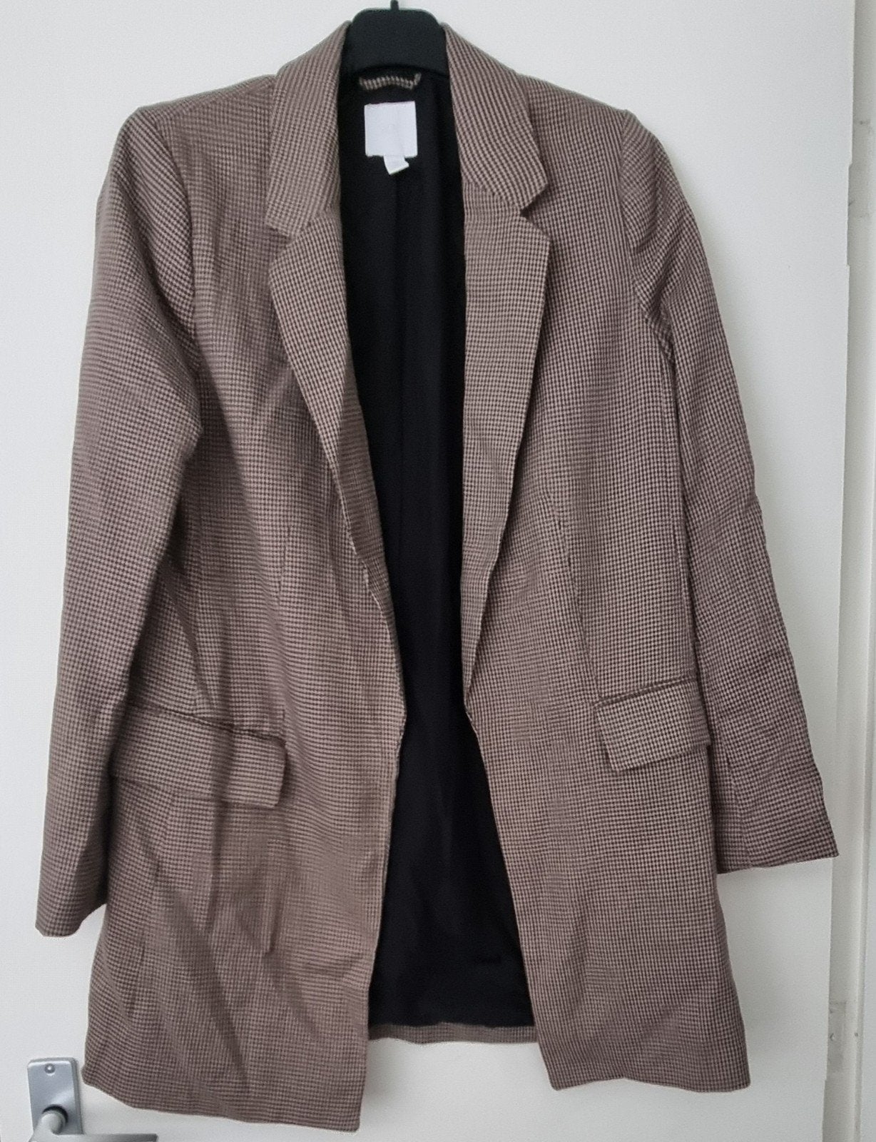 H&M Geruite Blazer Maat 40, Maat 38/40 (M), H&M, Bruin, Ophalen of Verzenden