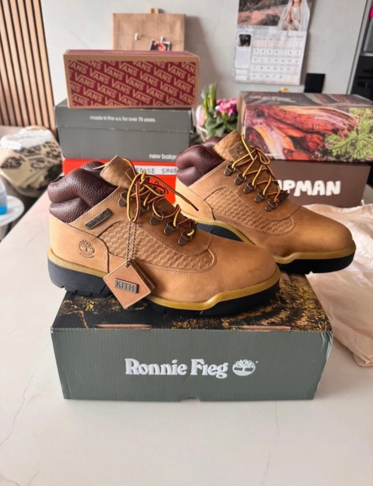 Kith x Timberland Field Boot Ronnie Fieg 'Leather Brown', Ophalen of Verzenden, Nieuw