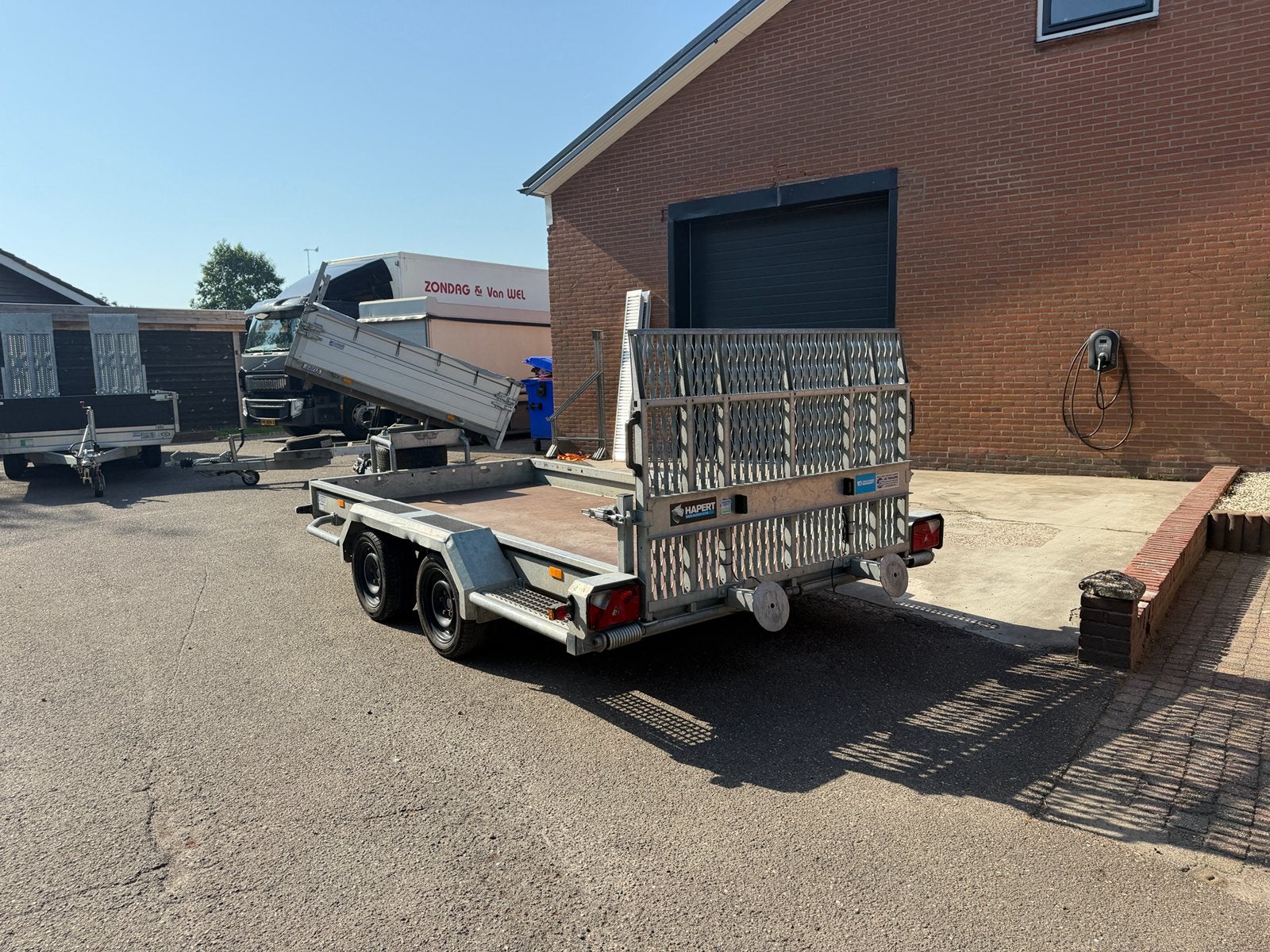HAPERT INDIGO machinetransporter 365x170 3500kg 2024, Auto diversen, Aanhangers en Bagagewagens, Ophalen, Zo goed als nieuw
